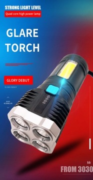 Прожектор Four Eyes Сильный свет USB-фонарик