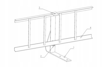 NOWOCZESNY ZESTAW PŁOTEK PRZECIWŚNIEGOWY + WSPORNIKI 3x400 mm C. BRĄZ 8019