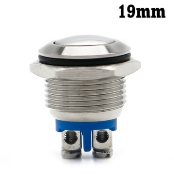 PRZYCISK przełącznik na panel 19mm metalowy 230v