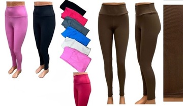 LEGGINSY PRĄŻKOWANE SPODNIE PRĄŻEK GETRY 4XL/5XL