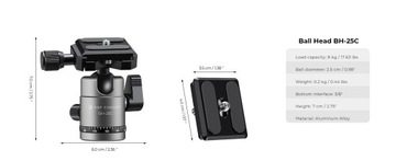 Сверхлегкий штатив K&F для камеры 1,1 кг PRO