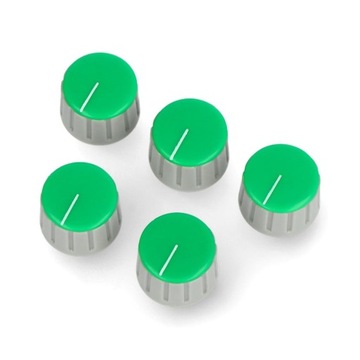 Gałka potencjometru GS18 szaro-zielona - 6/18mm -