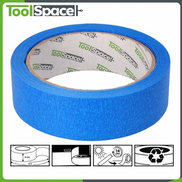 TAŚMA PAPIEROWA MALARSKA NIEBIESKA UV 30mm/25m