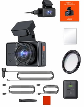 VANTRUE E2 REJESTRATOR 2CH 1440P 2.5'' + FILTR CPL