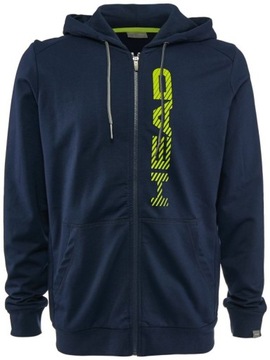 HEAD CLUB FLYNN HOODIE FZ MEN - DARK BLUE/YELLOW