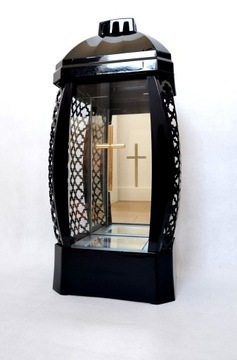 большая свеча, фонарь, часовня, ЗОЛОТОЙ КРЕСТ, 40 см + БЕСПЛАТНАЯ ВСТАВКА