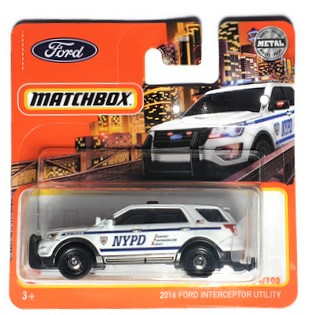 MATCHBOX 2016 FORD INTERCEPTOR UTILITY 2022