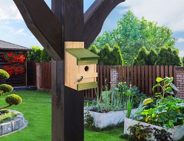 Скворечник для птиц, синицы, дрозда, кормушка, домик МИКС - 4 шт.