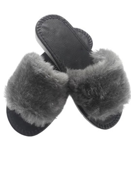 PANTOFLE KLAPKI PAPCIE Z FUTERKIEM DAMSKIE *39* PL