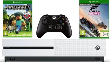 XBOX ONE S MINECRAFT + GRY !