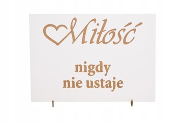 Tabliczki 16 szt hymn o miłości 21x30 ślub wesele