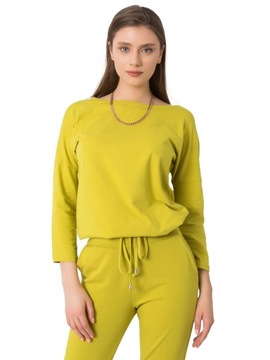 BLUZKA DAMSKA casualowa w łódkę GŁADKA - L