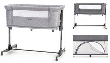 ŁÓŻECZKO DOSTAWNE KOJEC 3w1 ESPIRO 07 CLOUD GREY