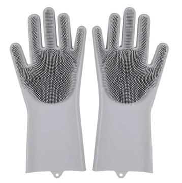 СИЛИКОНОВЫЕ ПЕРЧАТКИ ДЛЯ МОЙКИ ПОСУДОМОИ С ПИПЕТКАМИ ДЛЯ КУХОННОЙ МОЕЧНОЙ МАШИНЫ 2 ШТ.