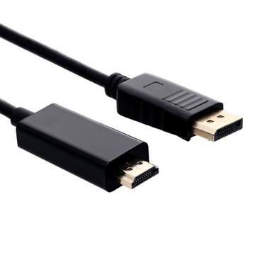 Кабель DISPLAY PORT — HDMI, переходной кабель DP DisplayPort 4K, 1,8 м — PAWONIK