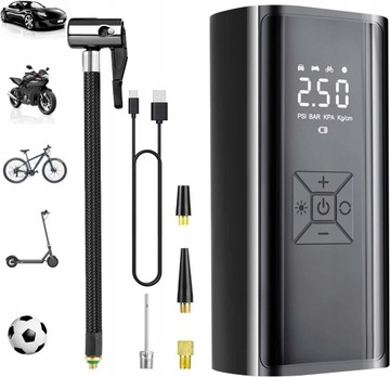 ЭЛЕКТРИЧЕСКИЙ НАСОС ДЛЯ ВЕЛОСИПЕДА 6000 мАч USB-C