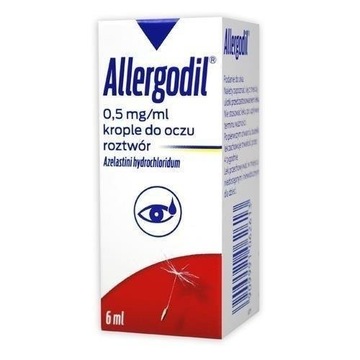 Allergodil krople do oczu 0,5 mg/1ml 6 ml
