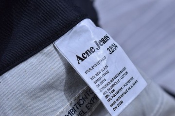 ACNE Hex New Black Męskie Spodnie Jeansowe W32 L34