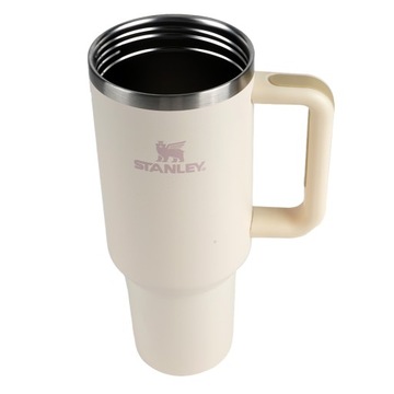 Термокружка Stanley Iceflow 1,18л - Белое молоко С соломинкой