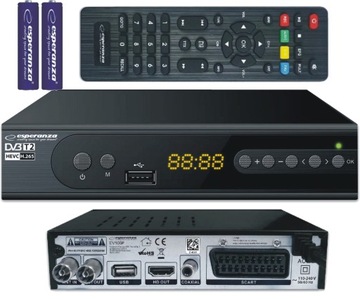 DEKODER TUNER TV NAZIEMNEJ FHD DVB-T2 HEVC H.265
