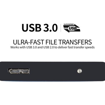 Внешний тонкий портативный жесткий диск из алюминиевого сплава, USB 3.0 для ПК, ноутбука, 500 ГБ