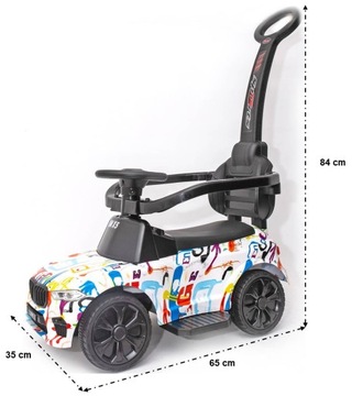 Спортивная коляска MX5 с ручкой и светодиодной подсветкой