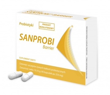 Sanprobi Barrier Probiotyk 9 Szczepów Lactobacillus Brevis 40 kapsułek