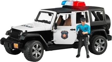 BRUDER | JEEP WRANGLER UNLIMITED RUBICON + FIGURKA POLICJANTA| 2526
