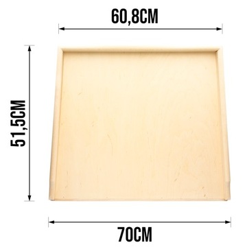 БОЛЬШОЙ ДЕРЕВЯННЫЙ СТОЛ ИЗ БУКА 70x51 СМ RANT 3 СМ