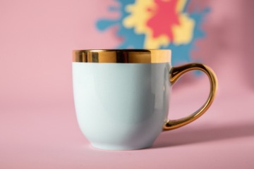 ГЛАМУРНАЯ КРУЖКА КОФЕ КРУЖКИ ФАРФОР АВРОРА ЗОЛОТО