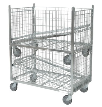 КОНТЕЙНЕР ДЛЯ БЕЛЬЯ КАРТОН 200 кг ПРОЧНАЯ СКЛАДНАЯ ТЕЛЕЖКА 600х1000 ПОЛЬСКАЯ