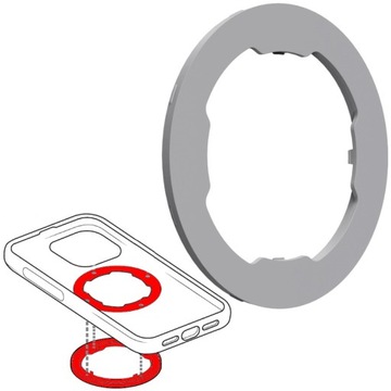 Quad Lock Szary pierścień MAG