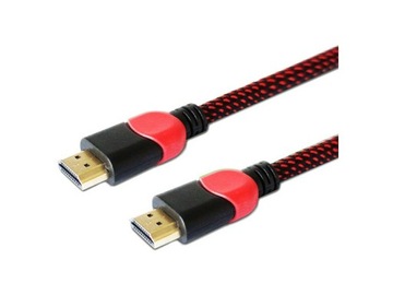 Кабель HDMI 2.0, предназначенный для ПК, красный-черный 3,