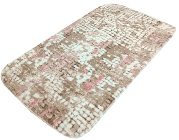DYWAN DYWANIK GRUBY ŁAZIENKOWY DO KUCHNI SALONU 100% BAWEŁNA 50X90CM BEŻOWY