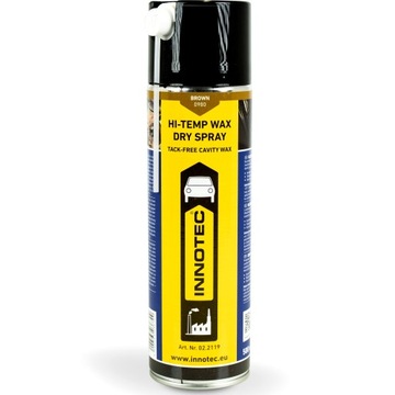 Suchy wosk Hi-Temp Wax Dry Spray INNOTEC Brązowy