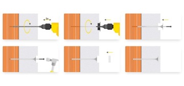 KOŁKI, dyble do styropianu 26cm + ZAŚLEPKI + FREZ