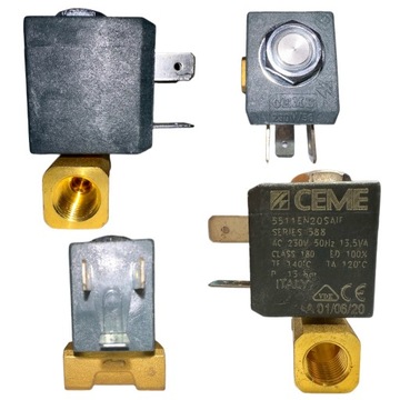 Elektrozawór przelotowy CEME 5511 cewka 230V 1/8