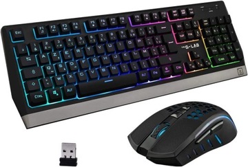 THE G-LAB COMBO TUNGSTEN ZESTAW KLAWIATURA I MYSZ GAMINGOWA QWERTZ DE