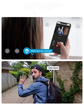 DZWONEK BEZPRZEWODOWY KAMERA WIDEO DOMOFON 3MP 1296P DWUKIERUNKOWA ROZMOWA