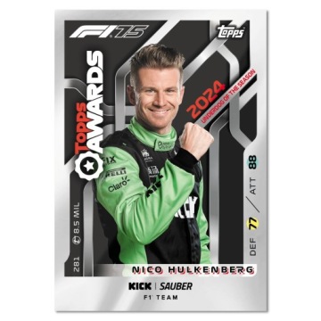 F1 Turbo Attax 2025 Крышки-молнии Topps Карты Формулы 1 Фиолетовый