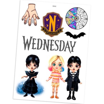 NAKLEJKI NAGRODY wednesday dla dzieci 1644