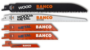 BAHCO Zestaw brzeszczot metal drewno piła szablast