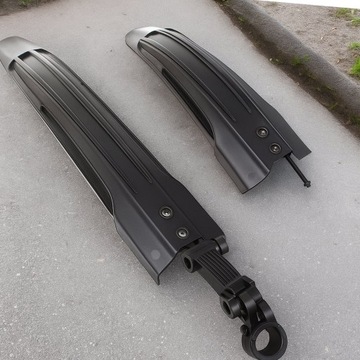 BŁOTNIKI ROWEROWE PRZÓD + TYŁ KOMPLET ROWER 2 SZT UNIWERSALNE 26 28 CALI