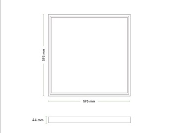 РАМКА НАВЕРХНЕГО МОНТАЖА ДЛЯ СВЕТОДИОДНЫХ ПАНЕЛЕЙ 60X60