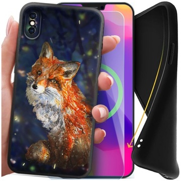 Etui do Apple iPhone X / XS MATOWE SLIM + Szkło hartowane 9H