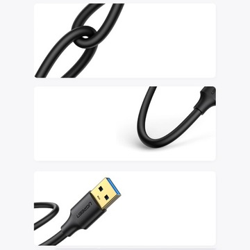 Кабель Ugreen USB 3.2 Gen 1, 3 м, черный (US128 90576)
