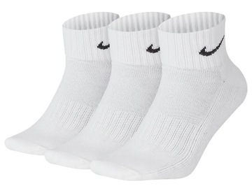 Skarpety NIKE do kostki Białe 3-pak Sportowe Męskie r M / 38-42