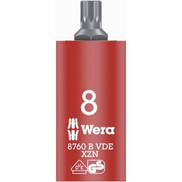 WERA nasadka spline M 8 VDE 3/8 cala Zyklop 8760 B XZN 05004940001