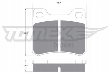 ТОРМОЗНЫЕ КОЛОДКИ.MERCEDES W201.W124