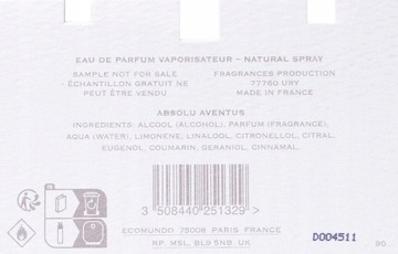 Creed 1760 Absolu Aventus EDP 2 мл пробник парфюма